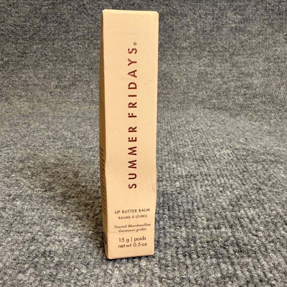 Summer Fridays Lip Butter Balm Toasted Marshmallow 15g 0.5oz Vegan New in Box